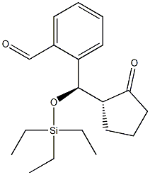 2-[(R)-[(R)-2-Oxocyclopentyl](triethylsilyloxy)methyl]benzaldehyde Structure