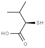 [R,(+)]-2-Mercapto-3-methylbutyric acid 구조식 이미지