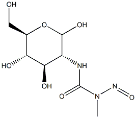 1-Methyl-1-nitroso-3-(2-deoxy-D-mannopyranos-2-yl)urea Structure