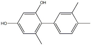 4-(3,4-Dimethylphenyl)-5-methylbenzene-1,3-diol Structure