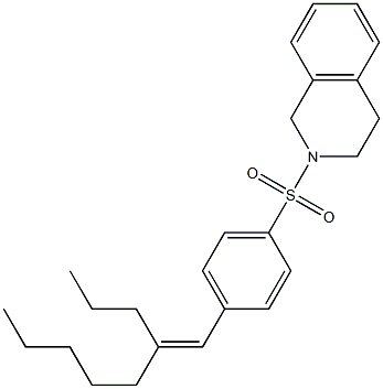 (E)-4-Nonylidene-2-tosyl-1,2,3,4-tetrahydroisoquinoline Structure