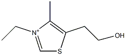 5-(2-Hydroxyethyl)-3-ethyl-4-methylthiazole-3-ium 구조식 이미지