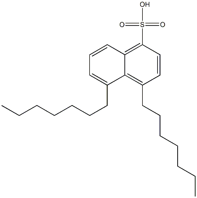 4,5-Diheptyl-1-naphthalenesulfonic acid Structure