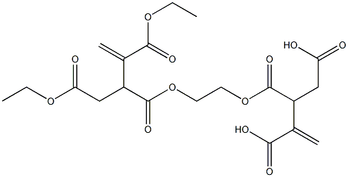 3,3'-[Ethylenebis(oxycarbonyl)]bis(1-butene-2,4-dicarboxylic acid diethyl) ester Structure