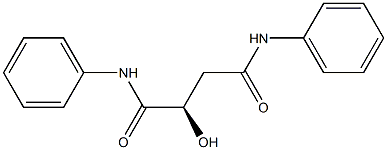 [R,(+)]-2-Hydroxy-N,N'-diphenylsuccinamide 구조식 이미지