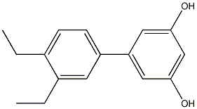 5-(3,4-Diethylphenyl)benzene-1,3-diol Structure