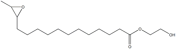 13,14-Epoxypentadecanoic acid 2-hydroxyethyl ester Structure