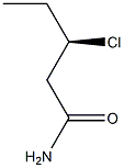 [R,(-)]-3-Chlorovaleramide 구조식 이미지