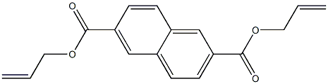 2,6-Naphthalenedicarboxylic acid diallyl ester Structure