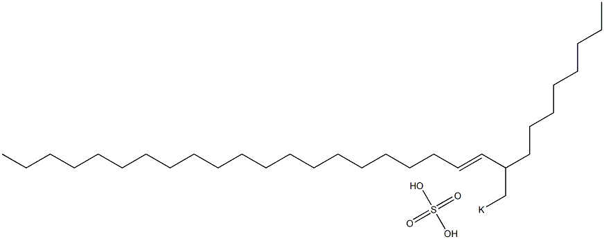 Sulfuric acid 2-octyl-3-tricosenyl=potassium ester salt Structure