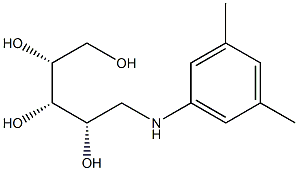 1-[(3,5-Dimethylphenyl)amino]-1-deoxy-D-ribitol Structure