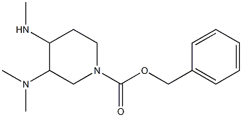 3-Dimethylamino-4-methylaminopiperidine-1-carboxylic acid benzyl ester Structure