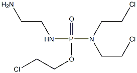 N,N-Bis(2-chloroethyl)-N'-(2-aminoethyl)diamidophosphoric acid 2-chloroethyl ester 구조식 이미지