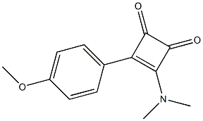 4-(4-Methoxyphenyl)-3-dimethylamino-3-cyclobutene-1,2-dione 구조식 이미지