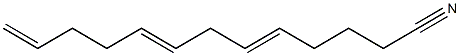 5,8,12-Tridecatrienenitrile Structure