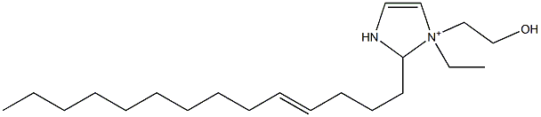 1-Ethyl-1-(2-hydroxyethyl)-2-(4-tetradecenyl)-4-imidazoline-1-ium 구조식 이미지