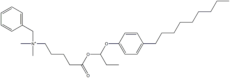 N,N-Dimethyl-N-benzyl-N-[4-[[1-(4-nonylphenyloxy)propyl]oxycarbonyl]butyl]aminium 구조식 이미지