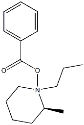 (2S)-2-Methyl-1-piperidine-1-propanol benzoate 구조식 이미지