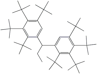 1,1-Bis(2,3,4,5-tetra-tert-butylphenyl)propane Structure