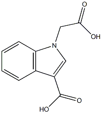 1-(Carboxymethyl)-1H-indole-3-carboxylic acid Structure