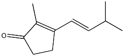 2-Methyl-3-(3-methyl-1-butenyl)-2-cyclopenten-1-one Structure