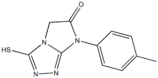 3-Mercapto-7-(4-methylphenyl)-7H-imidazo[2,1-c]-1,2,4-triazol-6(5H)-one 구조식 이미지