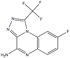 4-Amino-1-trifluoromethyl-8-fluoro[1,2,4]triazolo[4,3-a]quinoxaline Structure