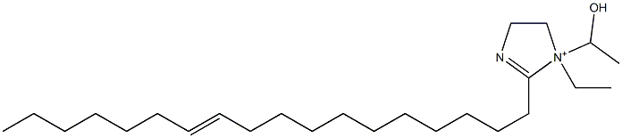 1-Ethyl-1-(1-hydroxyethyl)-2-(11-octadecenyl)-2-imidazoline-1-ium Structure