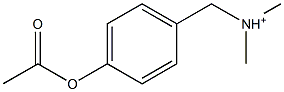 4-Acetyloxy-N,N-dimethylbenzenemethanaminium 구조식 이미지