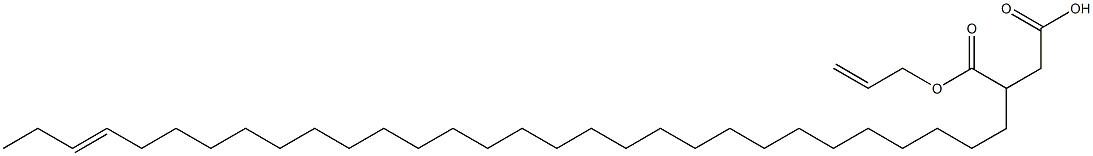 3-(27-Triacontenyl)succinic acid 1-hydrogen 4-allyl ester Structure