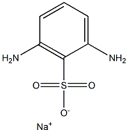 2,6-Diaminobenzenesulfonic acid sodium salt Structure