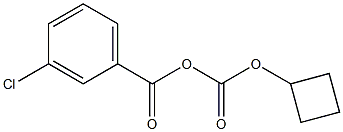 3-Chlorophenylcarbonyloxyformic acid cyclobutyl ester 구조식 이미지