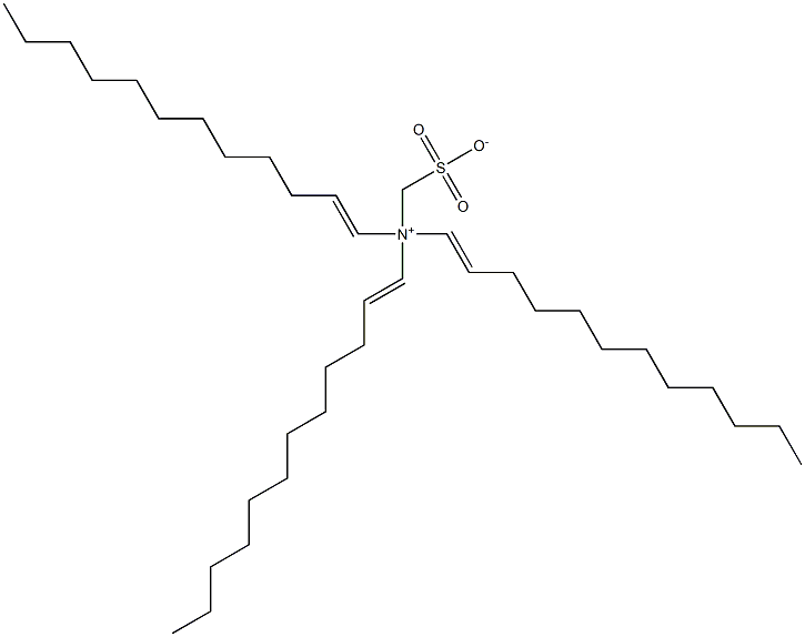 N,N-Di(1-dodecenyl)-N-sulfonatomethyl-1-dodecen-1-aminium Structure