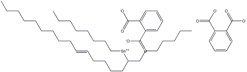 Bis[phthalic acid 1-(5-pentadecenyl)]dioctyltin(IV) salt Structure