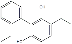 2-(2-Ethylphenyl)-4-ethylbenzene-1,3-diol 구조식 이미지