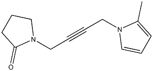 1-[4-(2-Methyl-1H-pyrrol-1-yl)-2-butynyl]pyrrolidin-2-one Structure