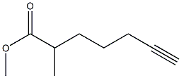 6-Heptyne-2-carboxylic acid methyl ester Structure