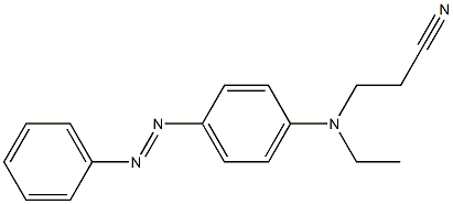 4-[Ethyl(2-cyanoethyl)amino]azobenzene 구조식 이미지