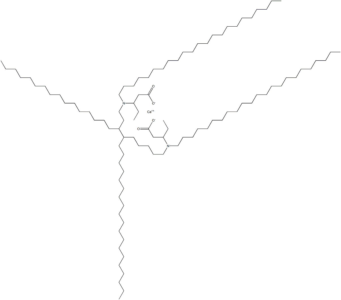 Bis[3-(ditricosylamino)valeric acid]calcium salt 구조식 이미지