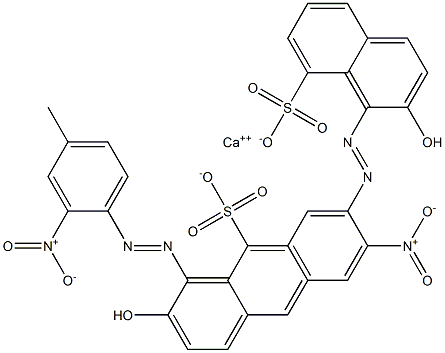 Bis[1-[(4-methyl-2-nitrophenyl)azo]-2-hydroxy-8-naphthalenesulfonic acid]calcium salt Structure