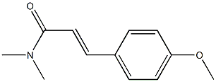 N,N-Dimethyl-4-methoxy-trans-cinnamamide Structure