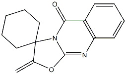 2-Methylenespiro[5H-oxazolo[2,3-b]quinazoline-3(2H),1'-cyclohexan]-5-one Structure