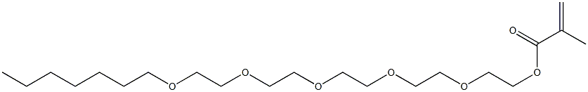 Methacrylic acid 2-[2-[2-[2-(2-heptyloxyethoxy)ethoxy]ethoxy]ethoxy]ethyl ester 구조식 이미지