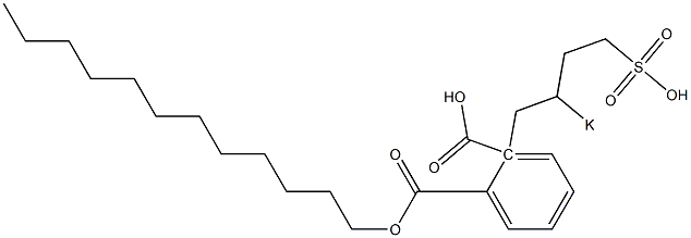 Phthalic acid 1-dodecyl 2-(2-potassiosulfobutyl) ester 구조식 이미지