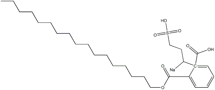 Phthalic acid 1-heptadecyl 2-(1-sodiosulfopropyl) ester Structure