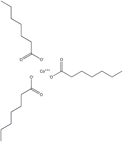 Triheptanoic acid cobalt(III) salt 구조식 이미지