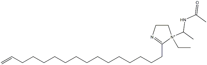 1-[1-(Acetylamino)ethyl]-1-ethyl-2-(15-hexadecenyl)-2-imidazoline-1-ium 구조식 이미지