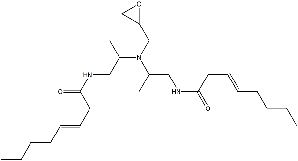 N,N-Bis[2-(3-octenoylamino)-1-methylethyl]glycidylamine Structure