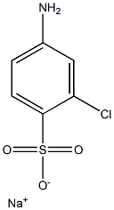 4-Amino-2-chlorobenzenesulfonic acid sodium salt Structure