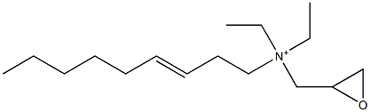 N,N-Diethyl-N-(3-nonenyl)-2-oxiranemethanaminium 구조식 이미지